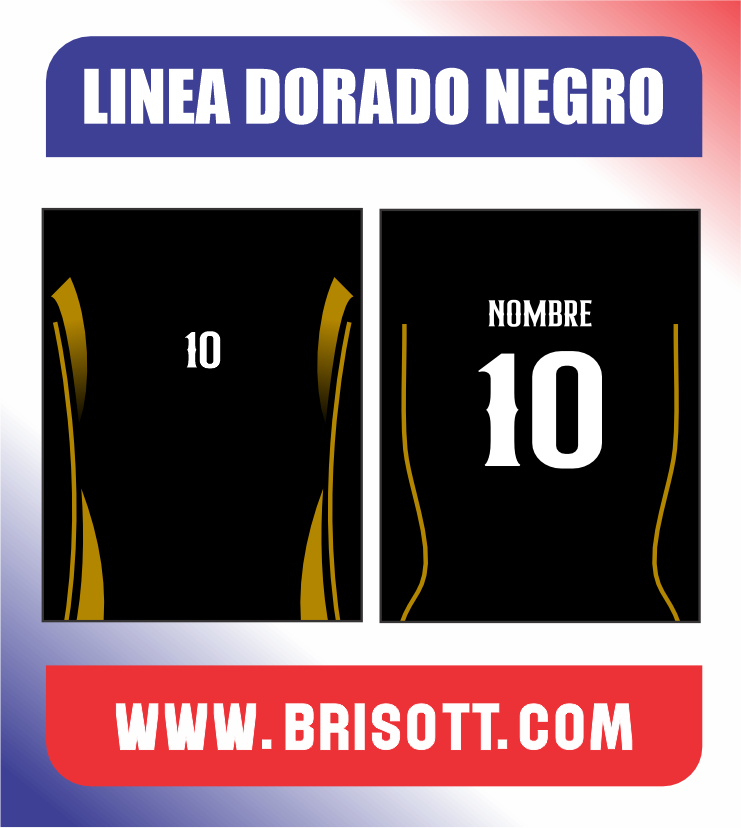 LINEA DORADO NEGRO
